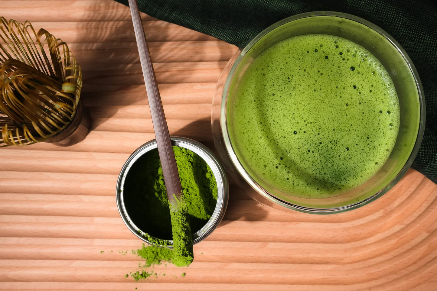 Bát matcha Tenryu đã pha