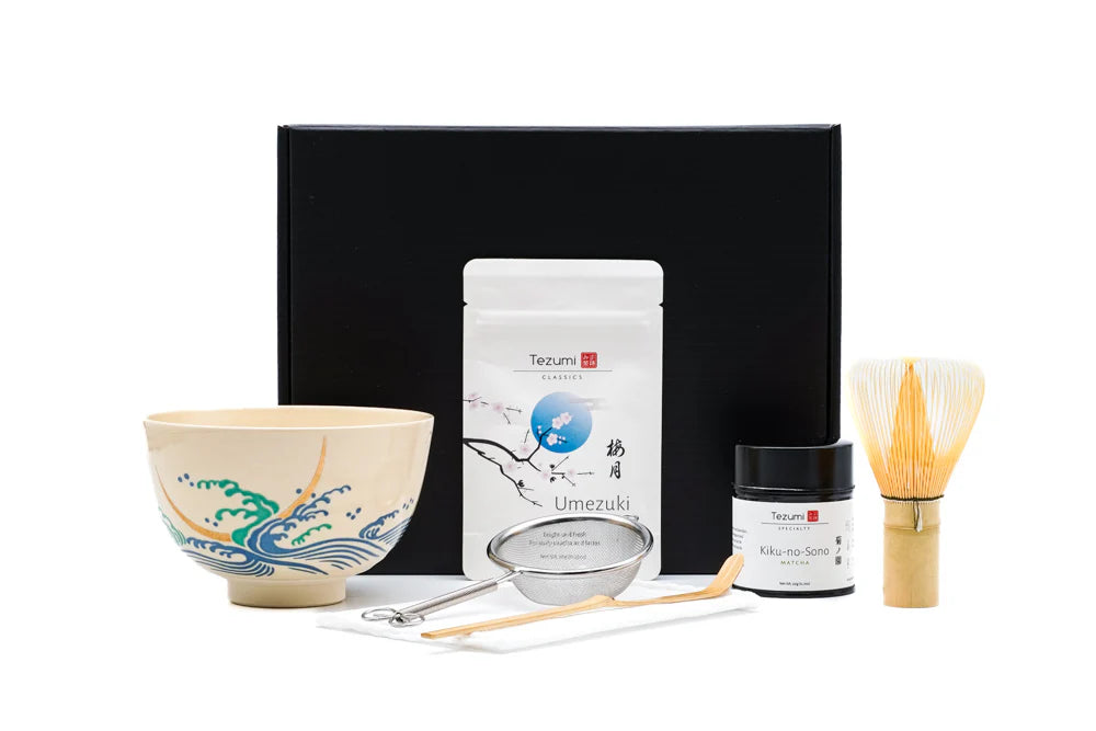 Matcha Starter Set Premium - Bát họa tiết