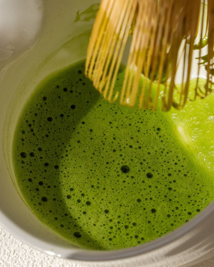 Pha chế bột Matcha nguyên chất Honzen Asamiya đơn giản