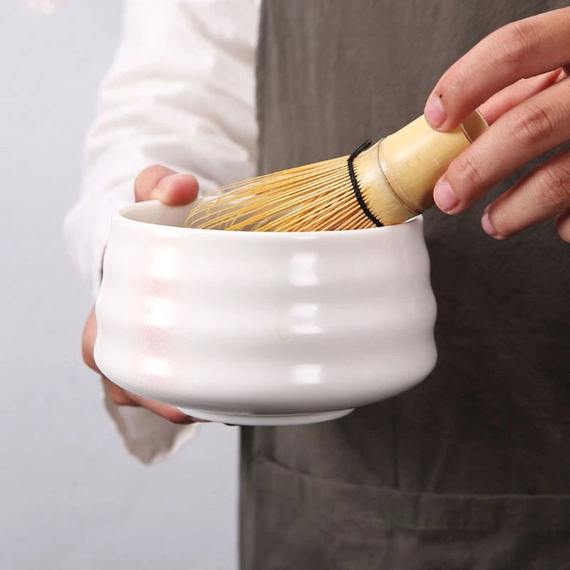 Bát pha matcha và chasen 