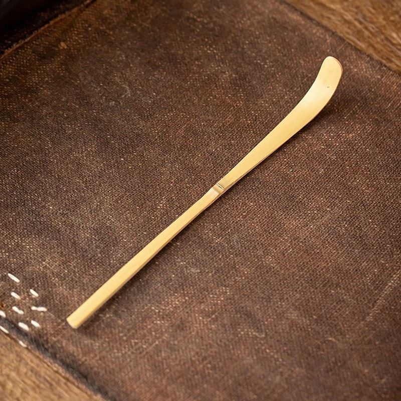 Muỗng tre Chashaku màu vàng 