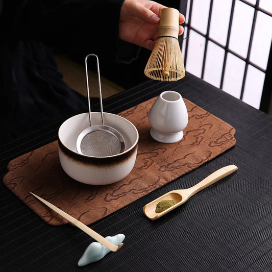 Bộ pha trà Matcha Pottery Nhật Bản - không hộp 